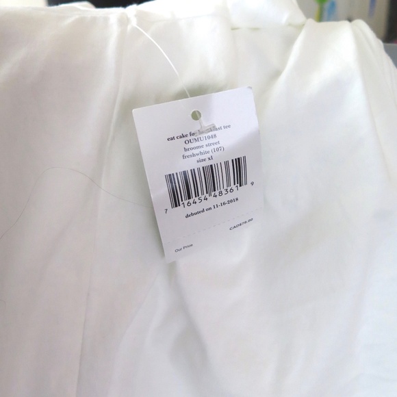 NEW Kate Spade T-shirt - Eat Cake for Breakfast - Picture 11 of 13